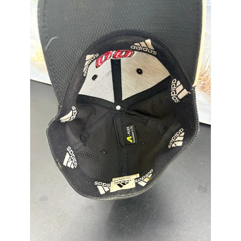 Adidas NASCAR Dale Earnhardt Jr 88 Hat Black Red A-Flex Stretch Fit Cap L/XL